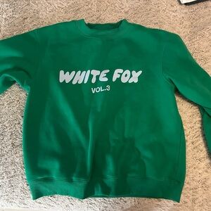 White fox crewneck